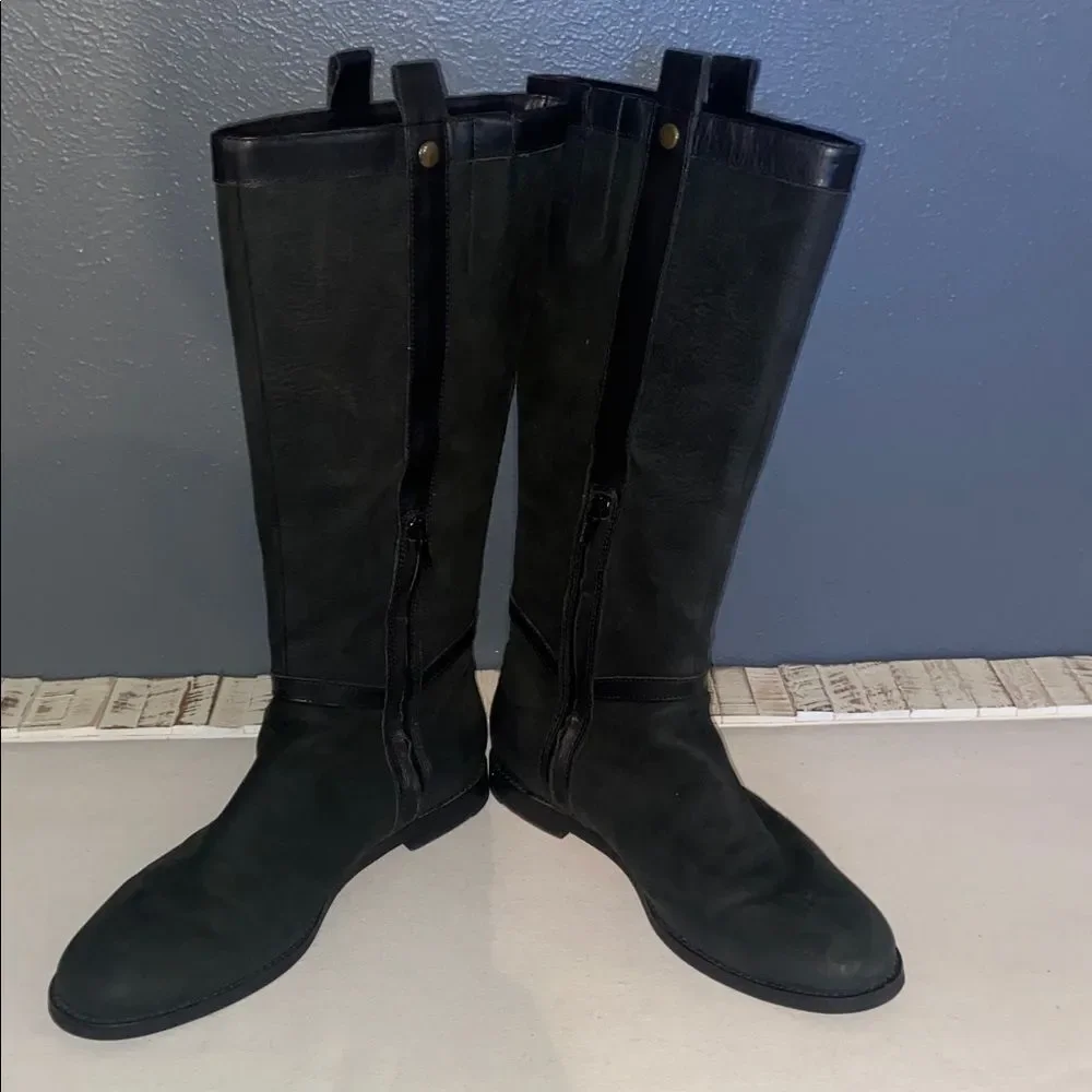 Nike Air Cole Haan Black Knee-High Women's Boots With buckle 9B